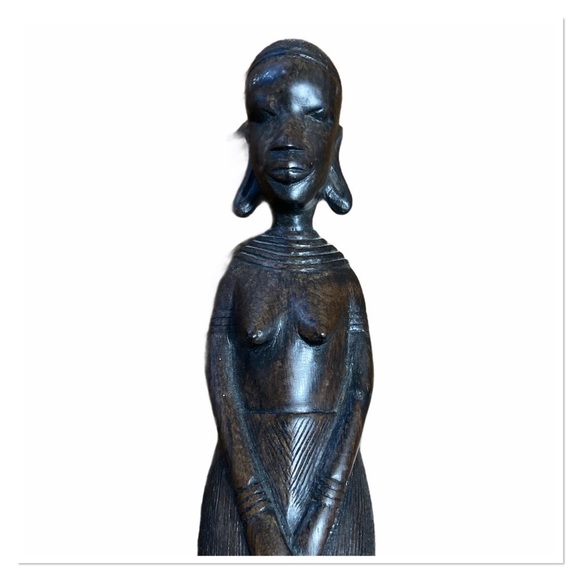 Vintage Ebony Sculpture - Picture 2 of 2